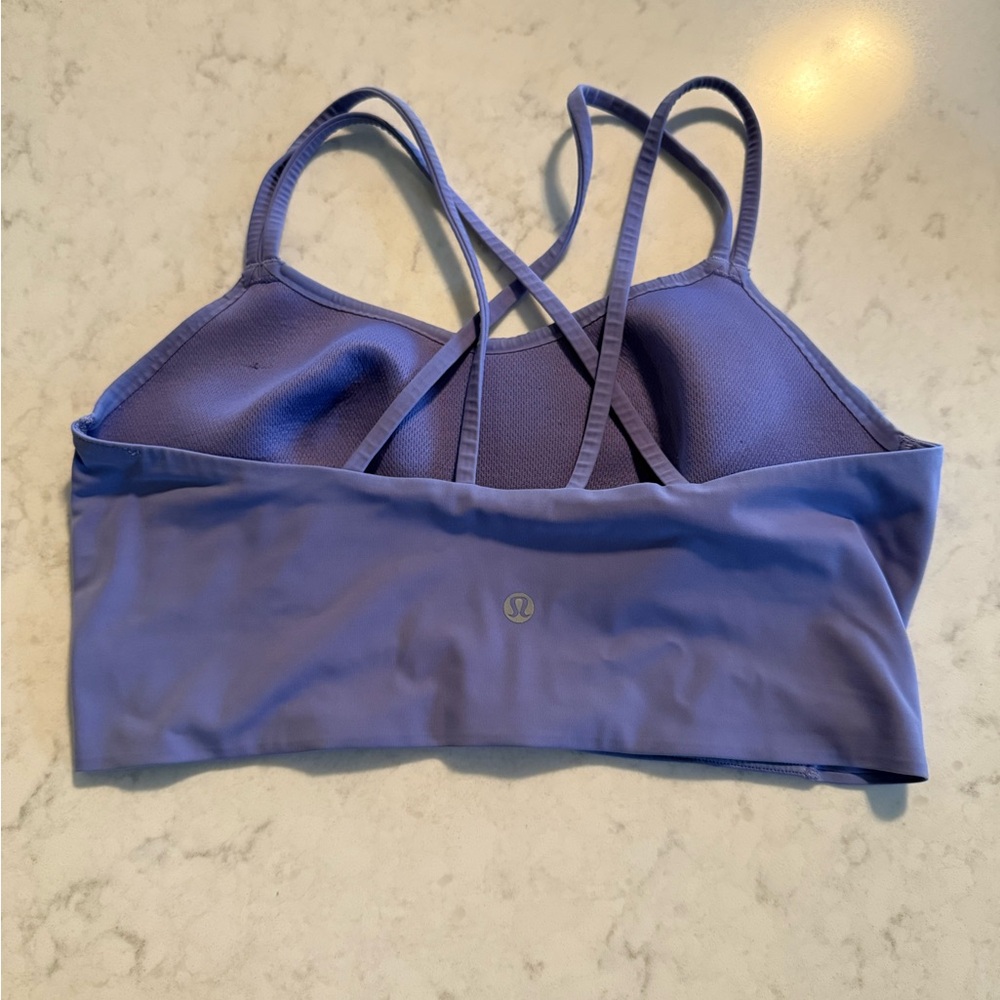 lululemon athletica Purple like a cloud longline sports bra